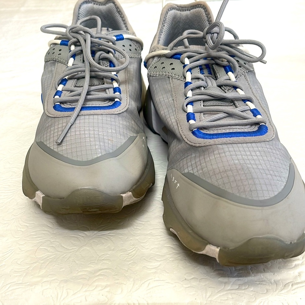 NIKE MENS 354Gray Sneakers with Blue Highlights - Picture 6 of 9